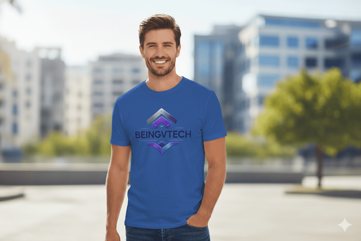 BeingVKTech T-Shirt Blue